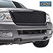 EAG Replacement Mesh Grille Upper Front Matte Black Grill Fit for 2004-2008