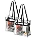 grinderPUNCH 2 Pack Bulk Clear Bag Transparent Tote NFL Stadium Security Approved - 12