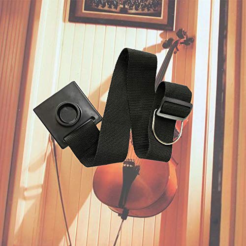 Cello Endpin Anchor Non-Slip Stopper Holder Adjustable Fixing Strap with O-Ring Bow Rosin,Anti Slip Scratch Skid Thick Sponge Pad Stand Rest Stop Belt for Cellist Double Bass Practice Performance - Thumbnail 6