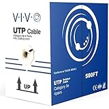 VIVO Black 500ft Bulk Cat5e, CCA Ethernet Cable, UTP Pull Box, Cat-5e Wire, Waterproof, Outdoor, Direct Burial CABLE-V011