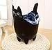 123Arts Cute Cartoon Cat ABS Table Bathroom Trash Can Storage Bucket