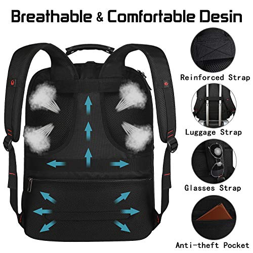 18.4 Laptop Backpack for Men, 55L Extra Large Gaming Laptops Backpack