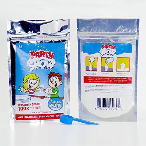 Party Snow - Instant Artificial Snow - Makes 2+ Gallons of Fake Snow