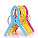 GikBay Beach Towel Clips, Towel Holder in 4 Fun Bright Colors for Beach Chair or Pool Loungers on Your Cruise, Keep Towel from Blowing Away, Set of 8