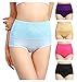Hcaixing Womens High Waisted Cotton Briefs Underwear Tummy Control C-Section Recovery Soft Stretch Panties (as1, alpha, l, regular, regular, color a)