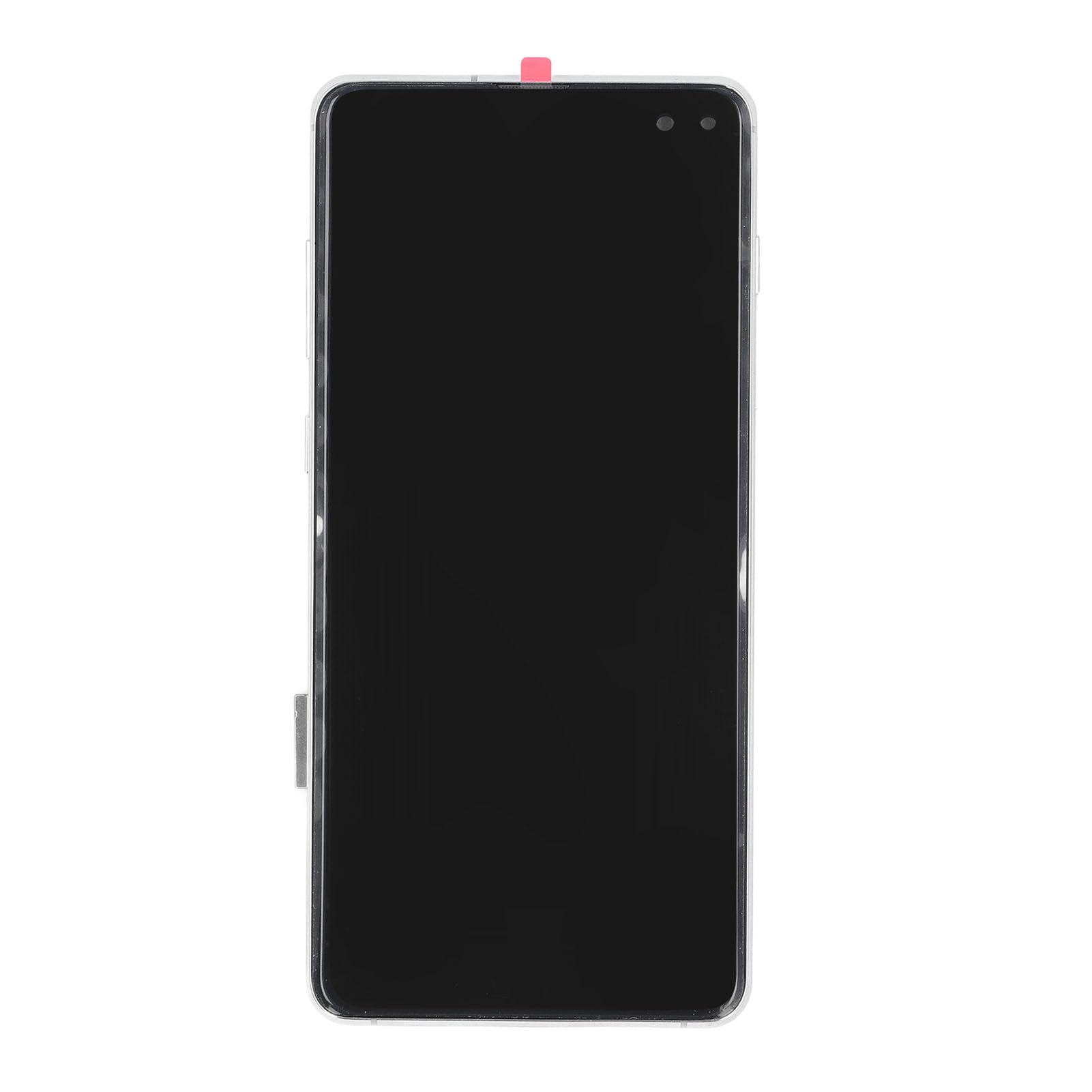for S10 Plus TFT Screen Replacement with Frame, Touch Display Digitizer Assembly Repair Parts, Full Repair Tools Included,No Fingerprint Unlock Function (Silver)