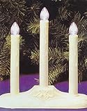 3-Light Ivory Candolier Christmas Indoor Candle Lamp