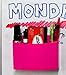 BAZIC Magnetic Storage Box for Office, School, and Craft - Pen and Pencil Organizer with Magnet - Colorful Locker Accessories and Storage Organizer - Black, Blue, White, Grey, Pink, Yellow (3 Pack)