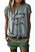 Liva girl Womens Letter Printed Pullover Casual Tees T-Shirt