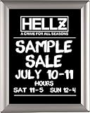 DisplaysMarket 8.5x11  Snap Frame for Wall Mount, Opti Frame, 1 inch Profile-  Silver, 1