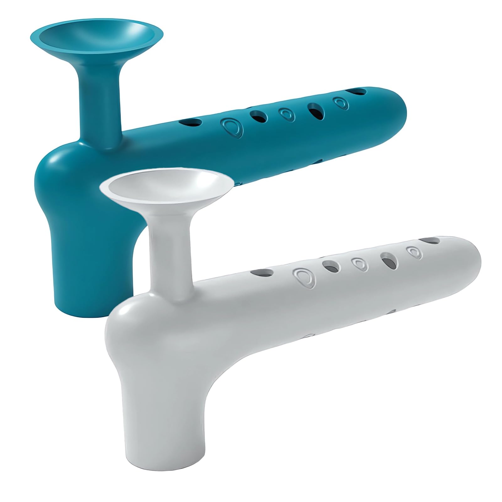 2Pcs Silicone Door Handle Gloves Silicone Door Handle Cover Door Handle Protectors Door Handle Cover Door Protector 9*15cm for Wall Protection Suitable for Many Types of Door Handles (Blue and Gray)