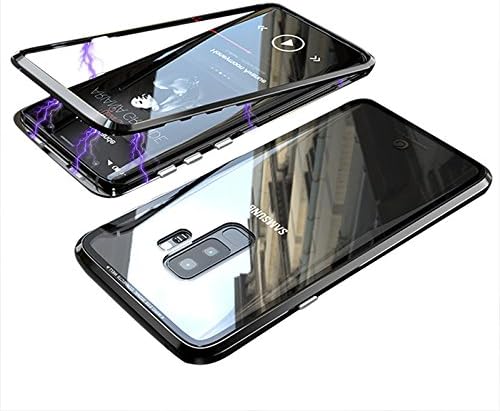 Samsung Galaxy S9 Plus Case,RedHoney Upgrade Magnetic Cell Phone Case, Color Collision Case，Ultra-Thin Magnetic Adsorption, Back with Tempered Glass for Sumsong Galaxy S9 Plus