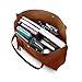 OCT17 Women Tote Bag - Tassels Faux Leather Shoulder Handbags, Fashion Ladies Purses Satchel Messenger Bags (Brown)