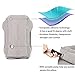 Inflatable Travel Pillow- Comfort Velvet Air Neck Travel Pillow with Portable Pump, Best Travel Partner for Airplanes, Trains and Cars Grey