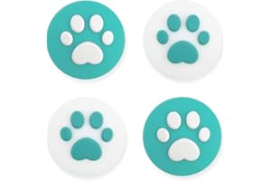 Cat Paw Thumb Grip Joystick Caps for Switch/OLED/Lite Console, Cute Silicone Joystick Cover Replacement Thumb Grip Covers for