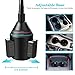 VABSCE Cup Holder Phone Mount, Universal Adjustable Gooseneck Cup Holder Cradle Car Phone Magnetic Mount