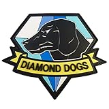 Diamond Dogs Metal Gear Solid Big Boss Snake PVC Rubber 3D Touch Fastener Patch