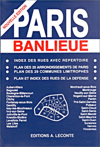 Plan De Ville Paris Banlieue Plans Leconte Amazon Fr Fournitures De Bureau