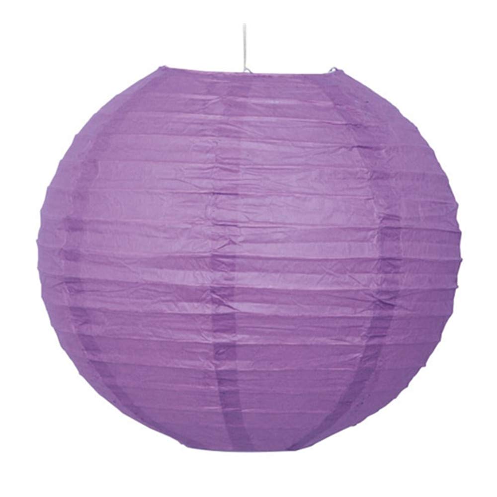 A Liittle Tree Round Paper Lanterns Wedding Birthday Party Decorations (10 Inches /25 cm, Lilac)