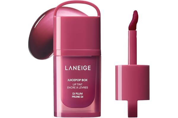 LANEIGE JuicePop Box Lip Tint | Long-Lasting Hydrating Lightweight Tint | Buildable Juicy Color & Nourishing Shine | K-Beauty