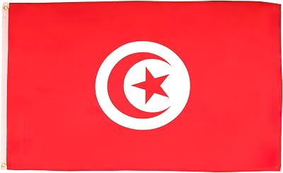 AZ FLAG Tunisia Flag 3x5 ft 100D Polyester with 2 Brass Grommets