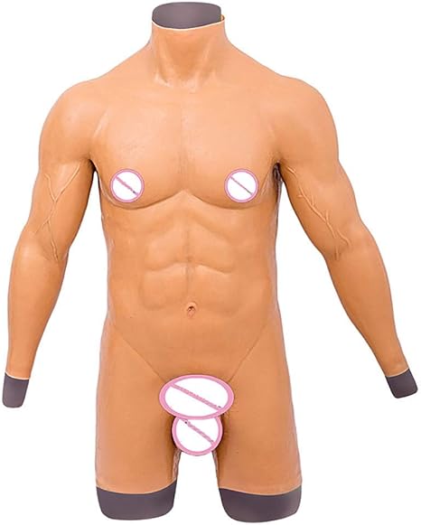 Amazon Co Jp ワンピースのフェイクマッスルスーツ シミュレーション 筋肉小道具 偽の胸の筋肉 シリカゲル 女装趣味の男性 マッチョマッスルコスチューム Color A ホーム キッチン