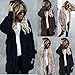 KESEE Swearter for Women Womens Long Hoodies Coat Cardigan Outwear with Procket Winter Warm Loose Jacket White