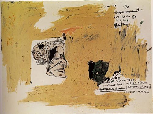 Unbleached titanium - Jean-Michel Basquiat - Canvas Art Print