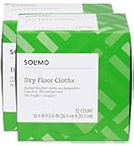 Amazon Brand - Solimo Dry Floor Cloths, 64 Count (2 Packs of 32 Cloths)