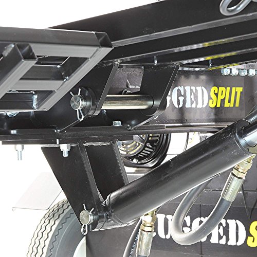 RuggedMade 22-Ton Push Through Gas Log Splitter, 301CC Electric Start w/Log Lift & Catcher