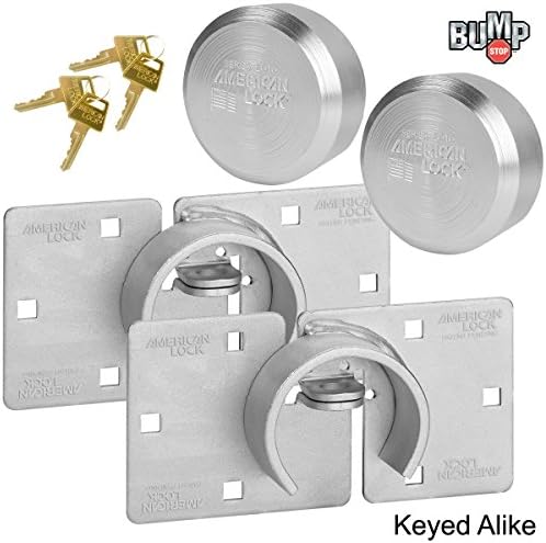 American Lock A2010KA Hidden Shackle Padlock – Keyed Alike, 6-Pin, Weather Resistant