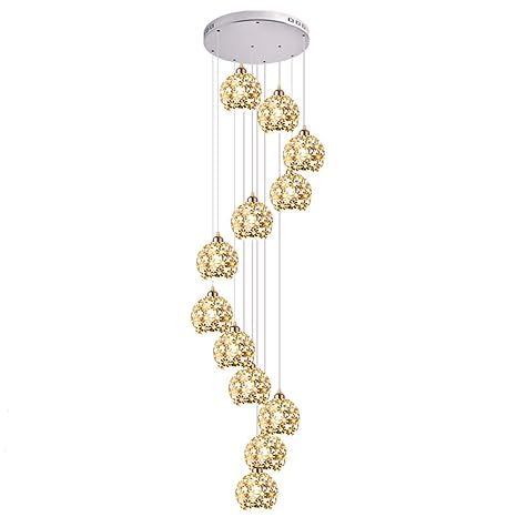 Stairs Ceiling Hanging Lights Flower Chandelier Light Lighting