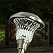 BefuTech Solar Lights Outdoor for Driveway and Garden Decoration - Outside Solar Lights at Sidewalk, Glass Stainless Steel Waterproof Rustproof Solar Powered Path Lights