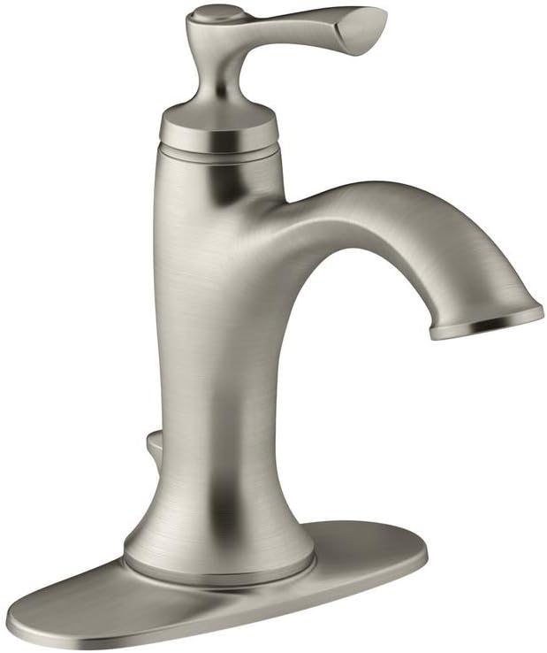 Kohler Elliston Single Handle Bathroom Faucet Vibrant Brushed