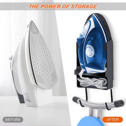 Pensino Ironing Board Hanger Wall Mount Ironing Holder Heat Resistant