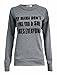 Womens Celebrity Style Go love Your Self Print Sweatshirt Top