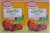 Dr.Oetker Gelfix Extra 3:1 ( 2 boxes/ 4 pouches) gelling sugar for fruity and less sweet jams, marmalades and jellies (citrus fruit)