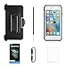 Waterproof Case for iPhone 6/6S, Eonfine Clear Protective Case IP68 with Touch ID Belt Clip Ultra Slim Shockproof Case for iPhone 6/6s 4.7 inch(Gray+Transparent)