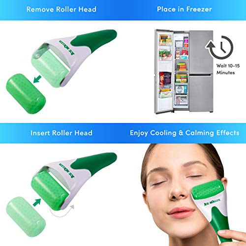 Productry Ice Roller Face Massager, Face and Eye Puffiness Relief