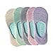Oureamod Womens Low Cut Non Slip No Show Liner Boat Socks for Flats 3 pack (Hollow)
