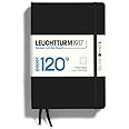 LEUCHTTURM1917-120G Special Edition - Medium A5 Ruled Hardcover Notebook (Black) - 203 Numbered Pages with 120gsm Paper