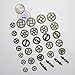 Steampunk Gear Cog, Clock Face, Wheel Skeleton Watch Pendant, Antique Charms by N'joy (5.5 oz/150G, 70PCS-Antique Bronze)