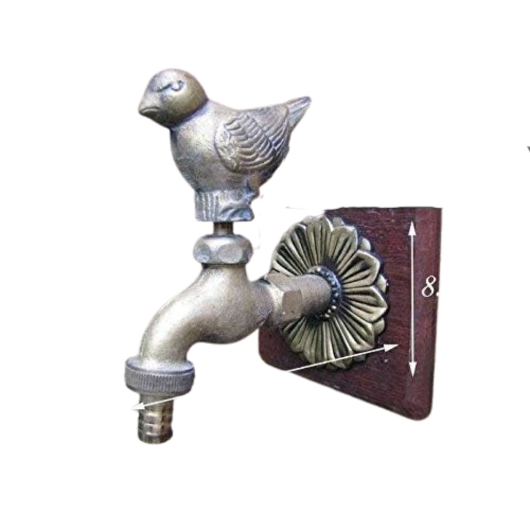 MD technic Bird Outdoor Garden Spout Tap Antique