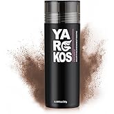 Yargkos Hair Fibers for Thinning Hair or Fill In Fine, Hair Building Fibers (28g) for Women & Men, Hair Powder for Instantly Thicker, Fuller Looking - MEDIUM BROWN