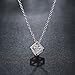 Buycitky Sterling Silver Plated Cubic Zirconia Pendant Necklace for Women Teen Girls Fashion Necklaces