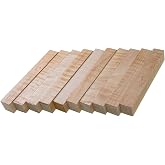 Curly Maple Wood Pen Blanks (10-Pack)