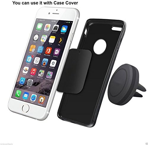 Quirkio - Air Vent Magnetic Universal Car Mount Holder for Smartphones/iPhone High Quality GPS Cradle Phone Holder Black
