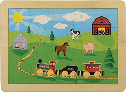 11" x 15" Countryside Railroad Puzzle - Made in USA