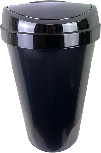Easy Shopping 45L Large Recycling Bin Black Body with Colour Coded Lid