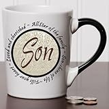 Tumbleweed 'Son' Circle Sentiment Stoneware Ceramic Mug Cup